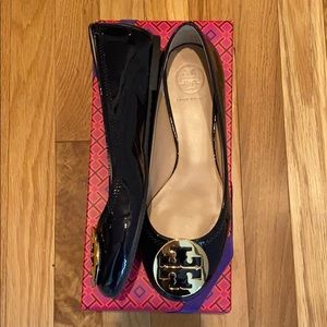 Tory Burch -Reva Ballet -gold metal logo